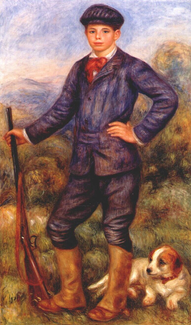 Jean Renoir as a hunter 1910